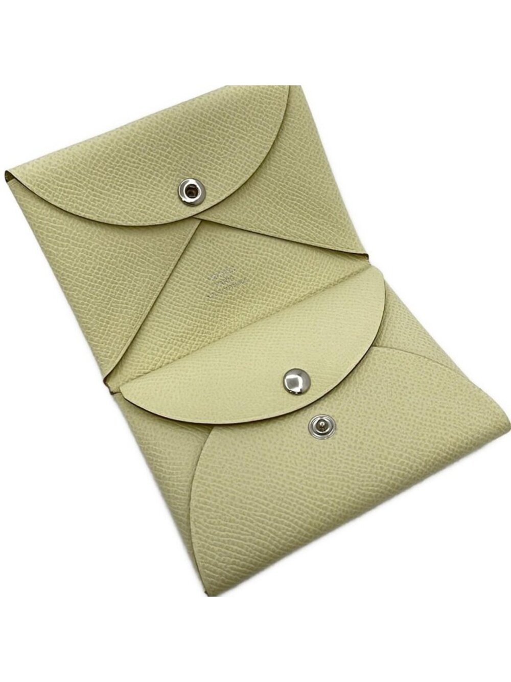 Hermes Coin Case Calvi Duo Jaune Poussin - Picture 3 of 11